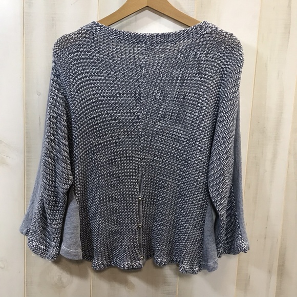 Anthropologie Light Blue Sweater Hi Lo Dolman - Picture 2 of 3
